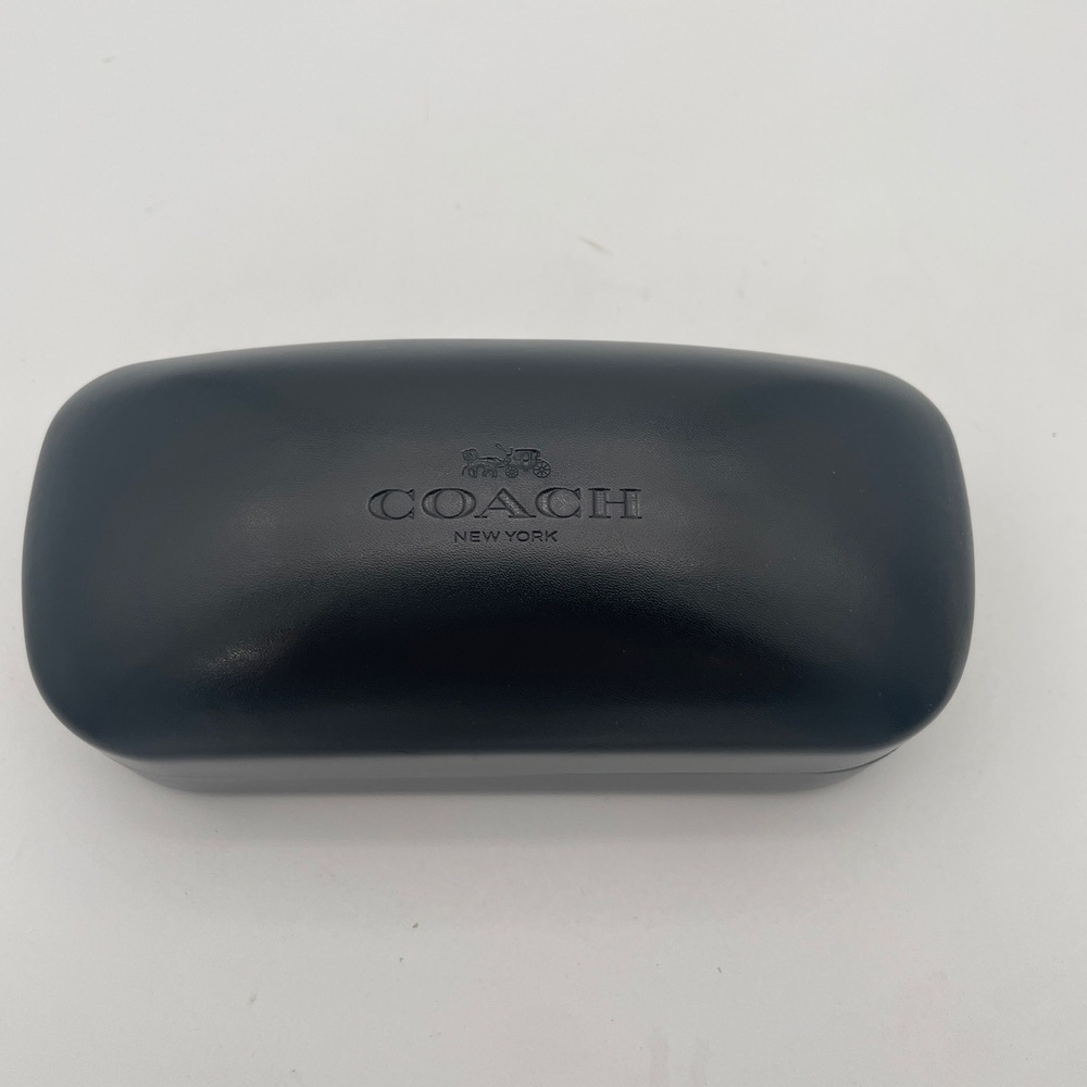 Coach Luxottica Black‎ Hard Eyeglass Case With Cleaning Cloth